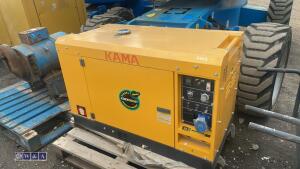 KAMA 15kva - 300p super silent diesel 240v welder generator - 2