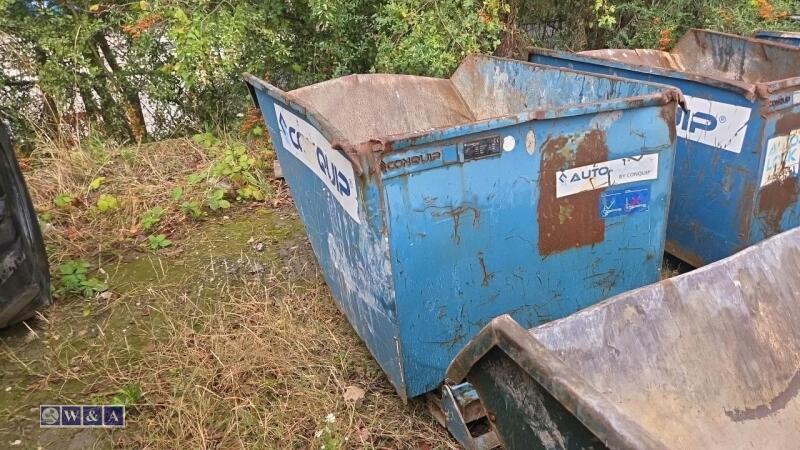 CONQUIP tippig skip to suit telehandler