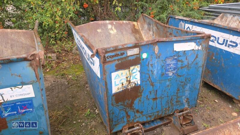 CONQUIP tippig skip to suit telehandler