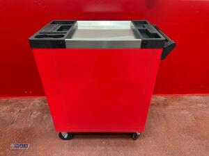 PHIXWELL 7-drawer tool box c/w tools (red & black) - 2