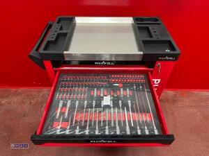 PHIXWELL 7-drawer tool box c/w tools (red & black) - 5