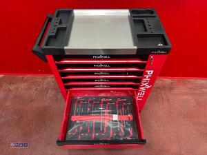 PHIXWELL 7-drawer tool box c/w tools (red & black) - 9
