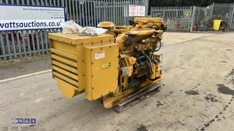 2001 CATERPILLAR 3304 106kva marine generator (s/n 83Z122277)