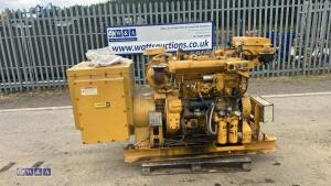 2001 CATERPILLAR 3304 106kva marine generator (s/n 83Z122277) - 2