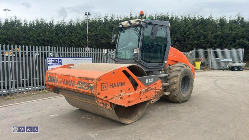 Hamm h13i single drum roller