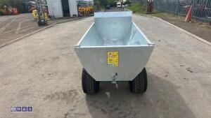 Twin axel galvanised body tipping trailer - 4