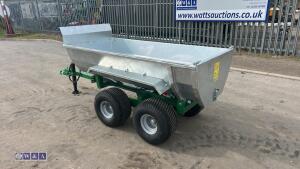 Twin axel galvanised body tipping trailer - 5