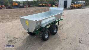 Twin axel galvanised body tipping trailer - 6