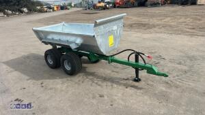 Twin axel galvanised body tipping trailer - 8