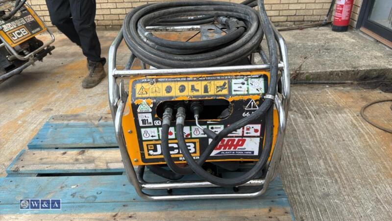 JCB BEAVER petrol hydraulic power pack c/w hose (3330333)