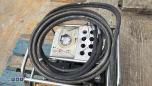 JCB BEAVER petrol hydraulic power pack c/w hose (3330333) - 7