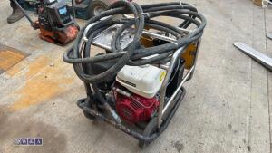 JCB BEAVER petrol hydraulic power pack c/w hose (3426594) - 5