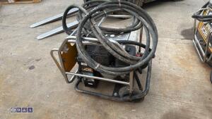 JCB BEAVER petrol hydraulic power pack c/w hose (3426594) - 7