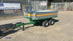 Drop side tipping trailer