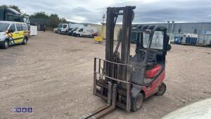 LANSING 1.3t gas driven forklift truck with triple mast (inoperable)