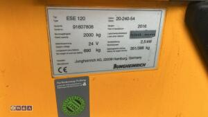 Jungheinrich ese 120 battery pallet truck c/w charger - 14