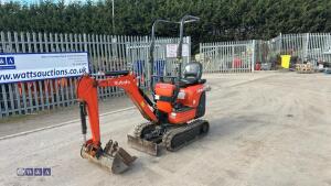 2018 Kubota Kx008-3 c/w 2 buckets