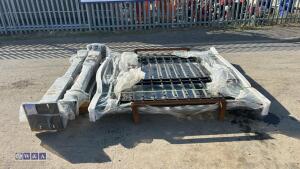 Cast iron gates and posts unused - 2