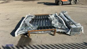 Cast iron gates and posts unused - 5