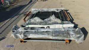Cast iron gates and posts unused - 6