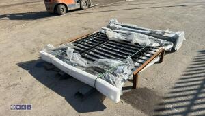 Cast iron gates and posts unused - 10