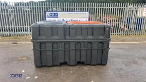 2500 litre plastic fuel tank c/w fuel pump hose reel - 2