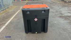 980 litre plastic fuel tank c/w pump n hose reel - 5