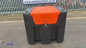 980 litre plastic fuel tank c/w pump n hose reel - 9
