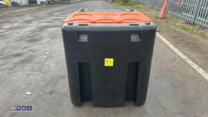 980 litre plastic fuel tank c/w pump n hose reel - 13