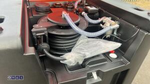 980 litre plastic fuel tank c/w pump n hose reel - 16