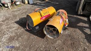 2 x 110v gas space heaters