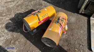 2 x 110v gas space heaters - 2