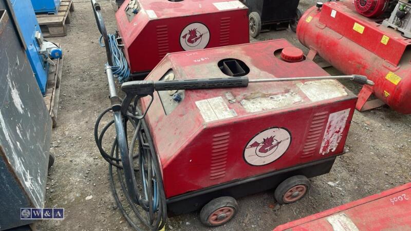 DEMON 240v diesel steam cleaner, hose & lance