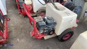 DEMON pressure washer c/w hose, lance & water tank