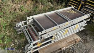 2 tier scaffolding tower c/w walkboards & trap doors - 4