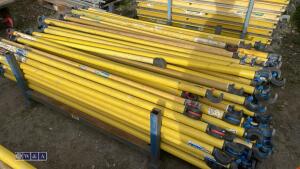 Stillage of BOSS fibre scaffold bars