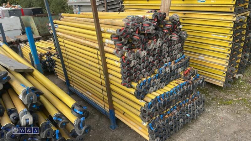 Stillage of BOSS fibre scaffold bars