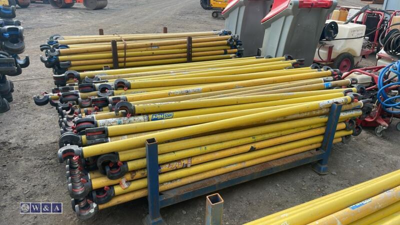 Stillage of BOSS fibre scaffold bars