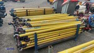 Stillage of BOSS fibre scaffold bars