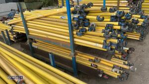 Stillage of BOSS fibre scaffold bars