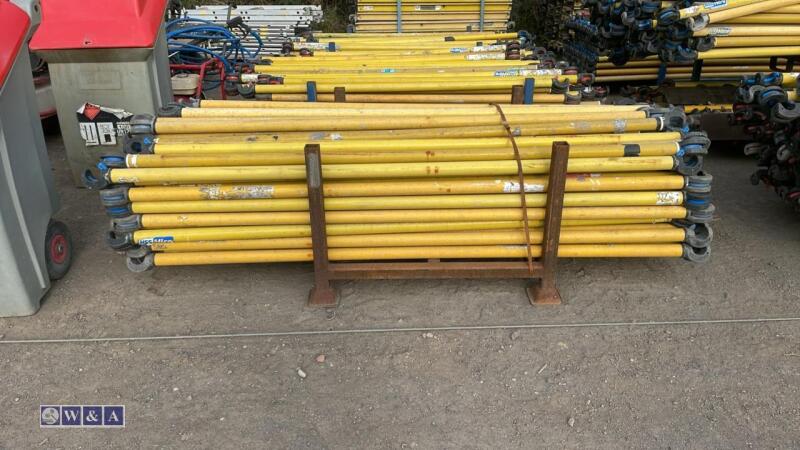 Stillage of BOSS fibre scaffold bars
