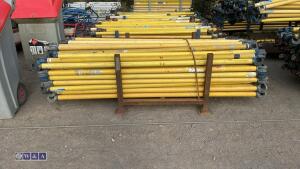 Stillage of BOSS fibre scaffold bars