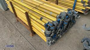 Stillage of BOSS fibre scaffold bars - 3
