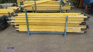 Stillage of BOSS fibre scaffold bars