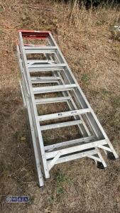 2 x aluminium stepladders