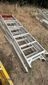 2 x aluminium stepladders - 2