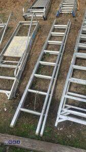 Aluminium double extendable ladder - 2