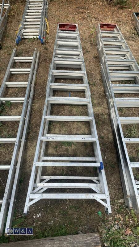 2 x aluminium stepladders
