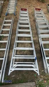 2 x aluminium stepladders