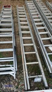 Aluminium double extendable ladder - 2